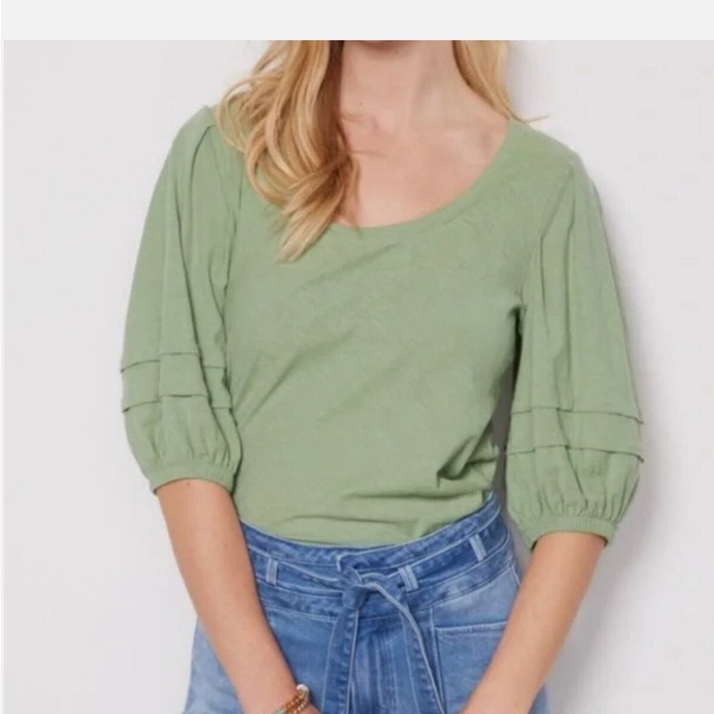 Nation LTD Green Long Sleeve Tee